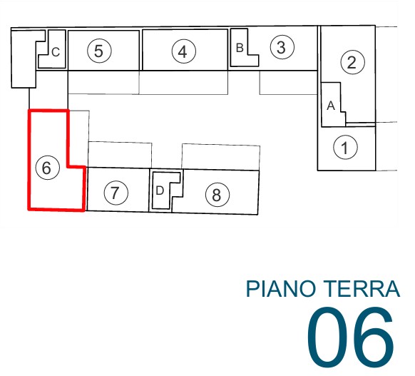 APPARTAMENTO PIANO TERRA CON GIARDINO E POSTO AUTO COPERTO (N.6)