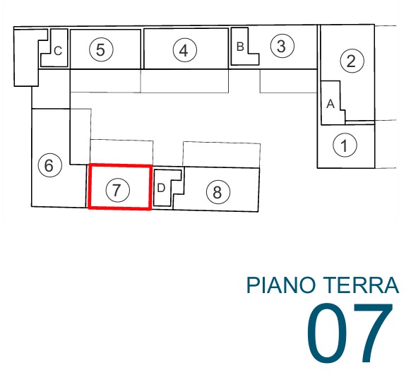 APPARTAMENTO PIANO TERRA CON GIARDINO E POSTO AUTO COPERTO (N.7)
